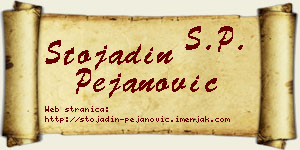 Stojadin Pejanović vizit kartica
